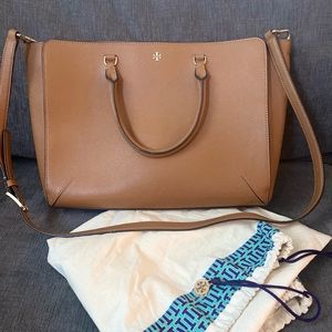 Tory Burch Large Robinson Leather Tote